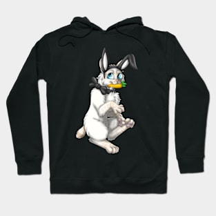 Bobtail BunnyCat: Cream Lynx Point (Black) Hoodie